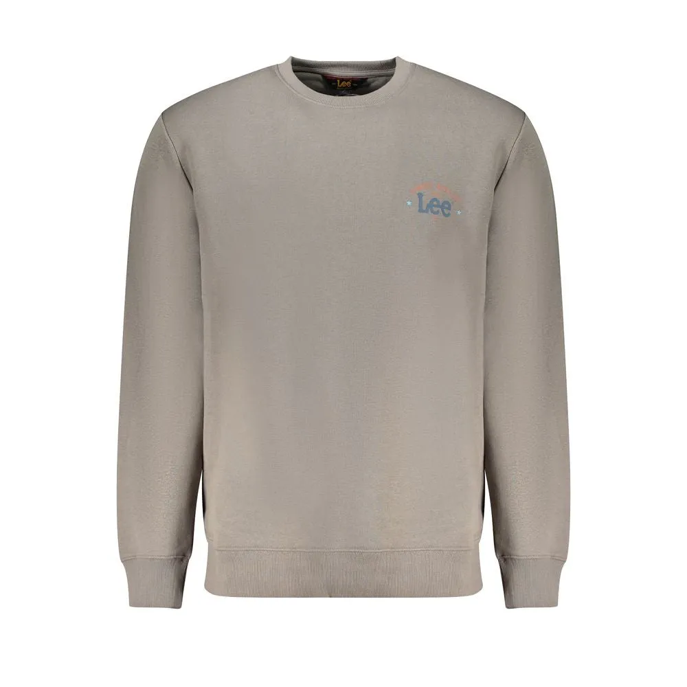 Lee Gray Cotton Men Sweater