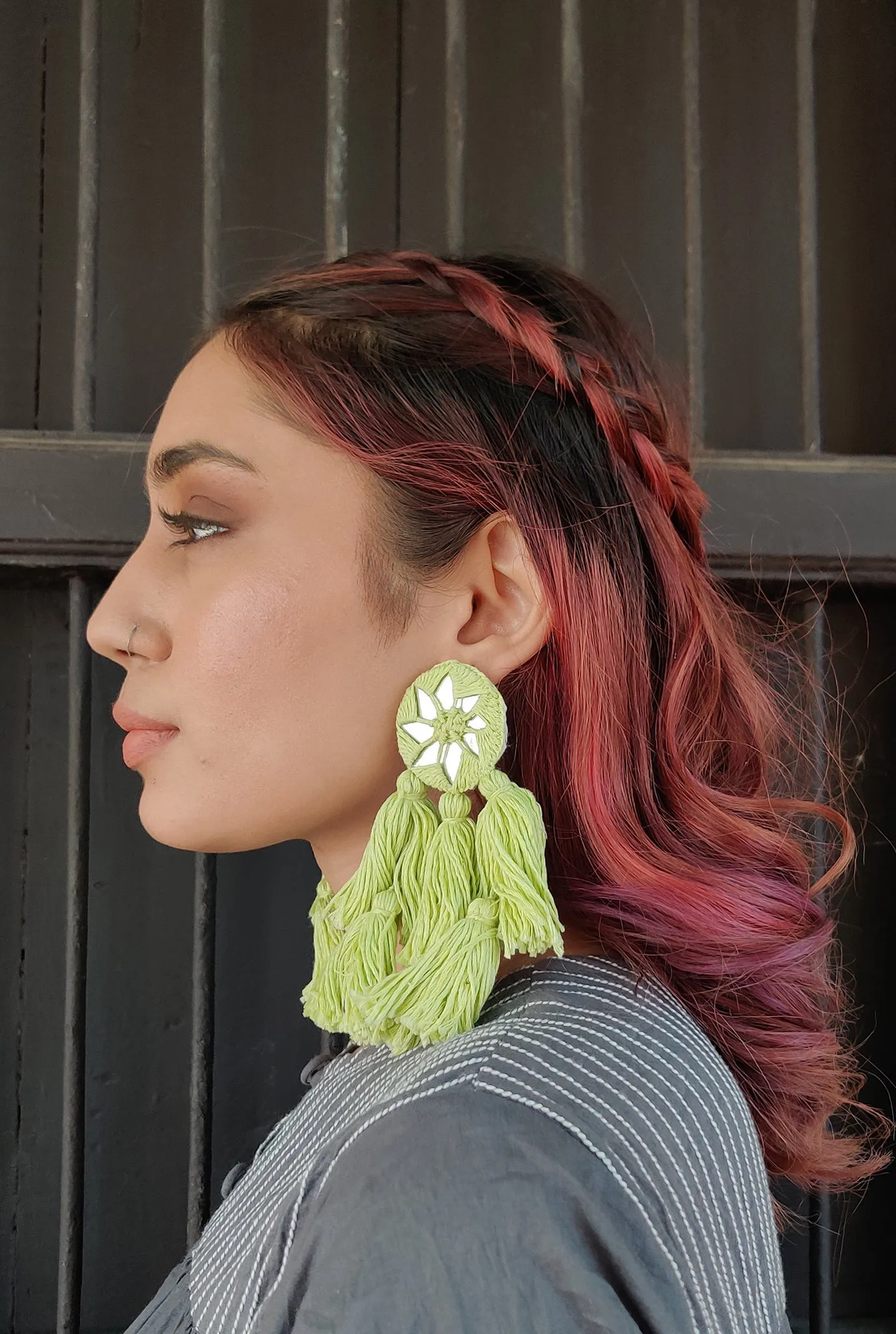 LEHER HANDCRAFTED EARRING