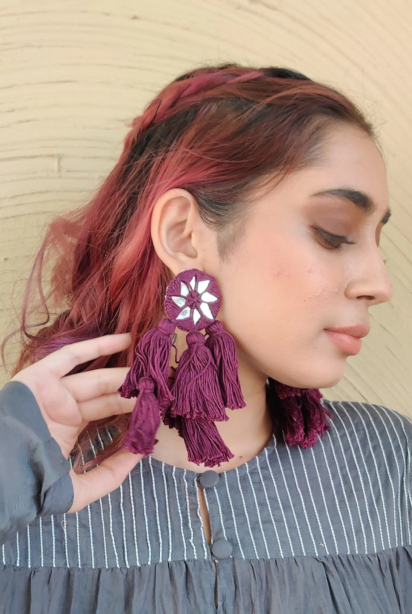 LEHER HANDCRAFTED EARRING