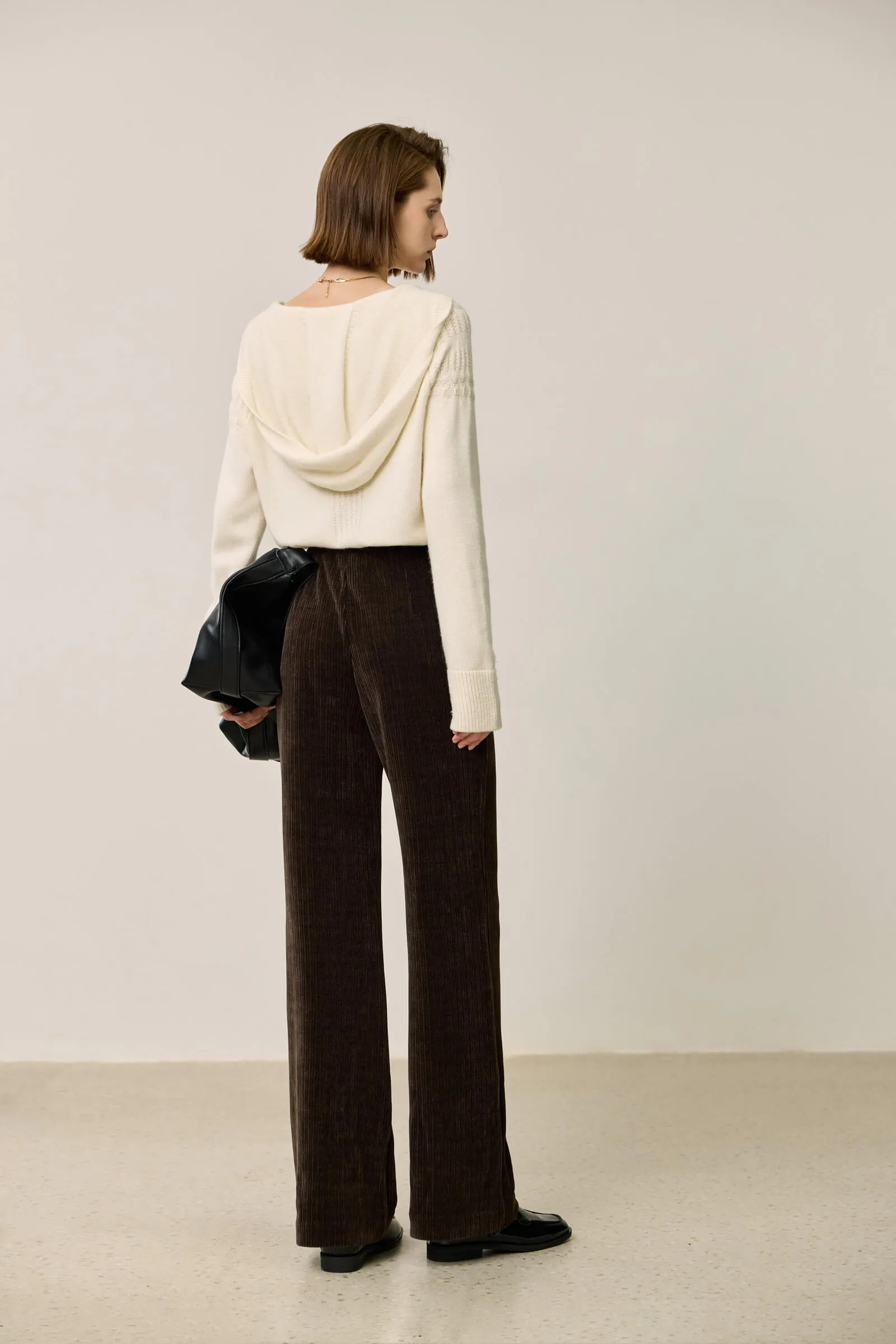 LILY Relaxed Corduroy Wide-Leg Pants