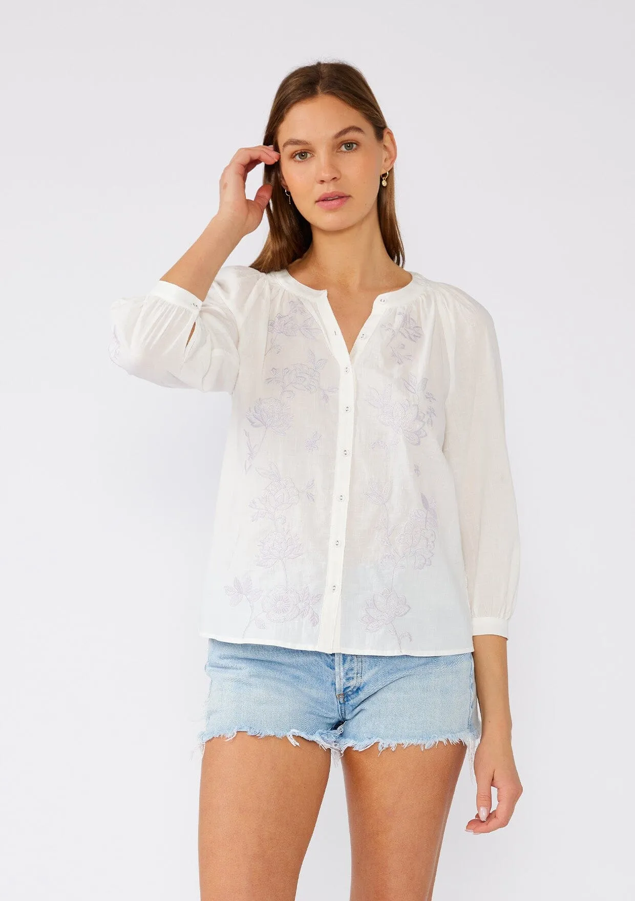 Loved Up Embroidered Blouse