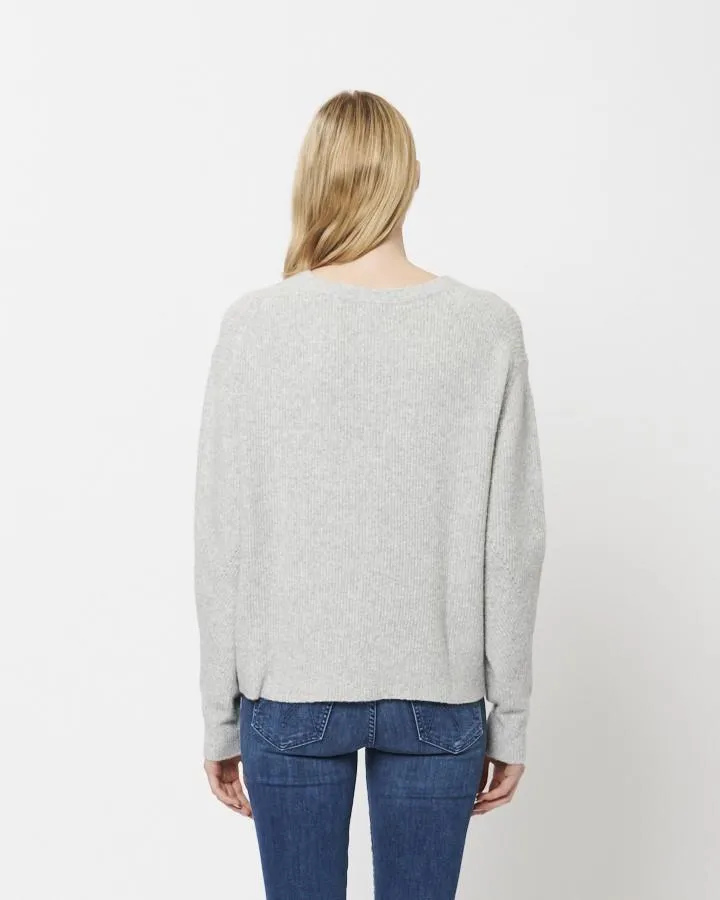 Maya Knit Sweater (Heather Grey)