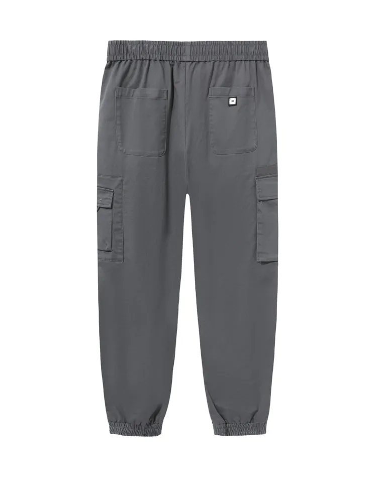 Men's Cotton-Polyester Stretch Twill Loose Cargo Pants