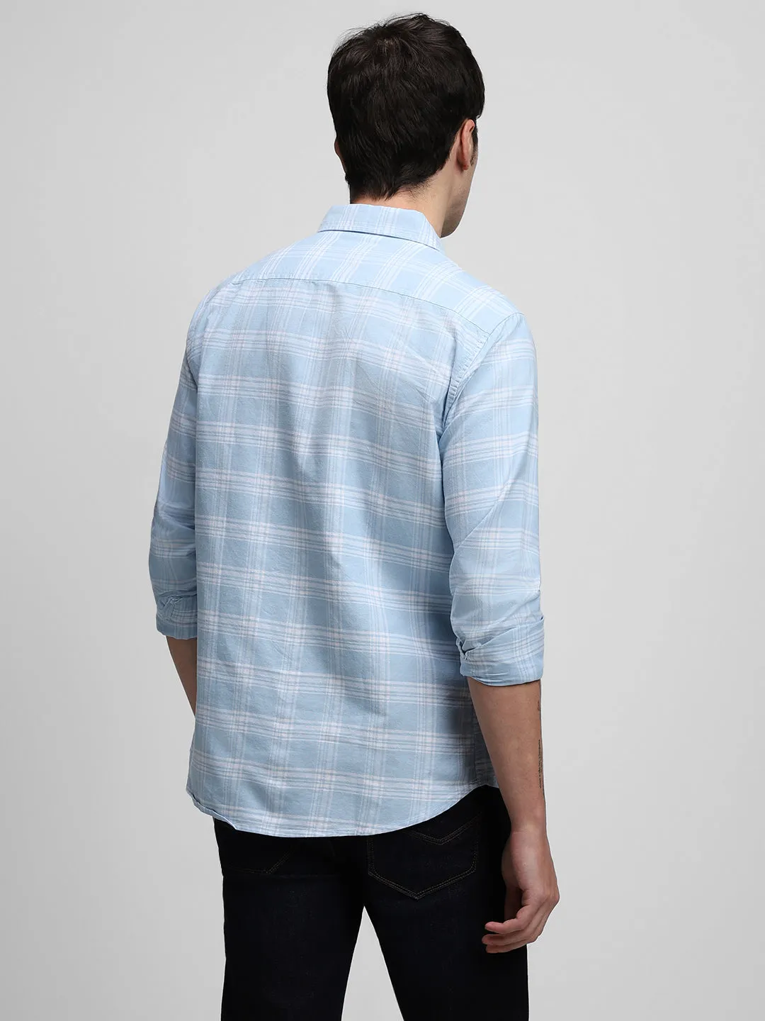 Men's Light Blue Casual Shirts