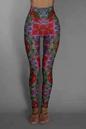 MYSTERY RED GARDEN LEGGINGS