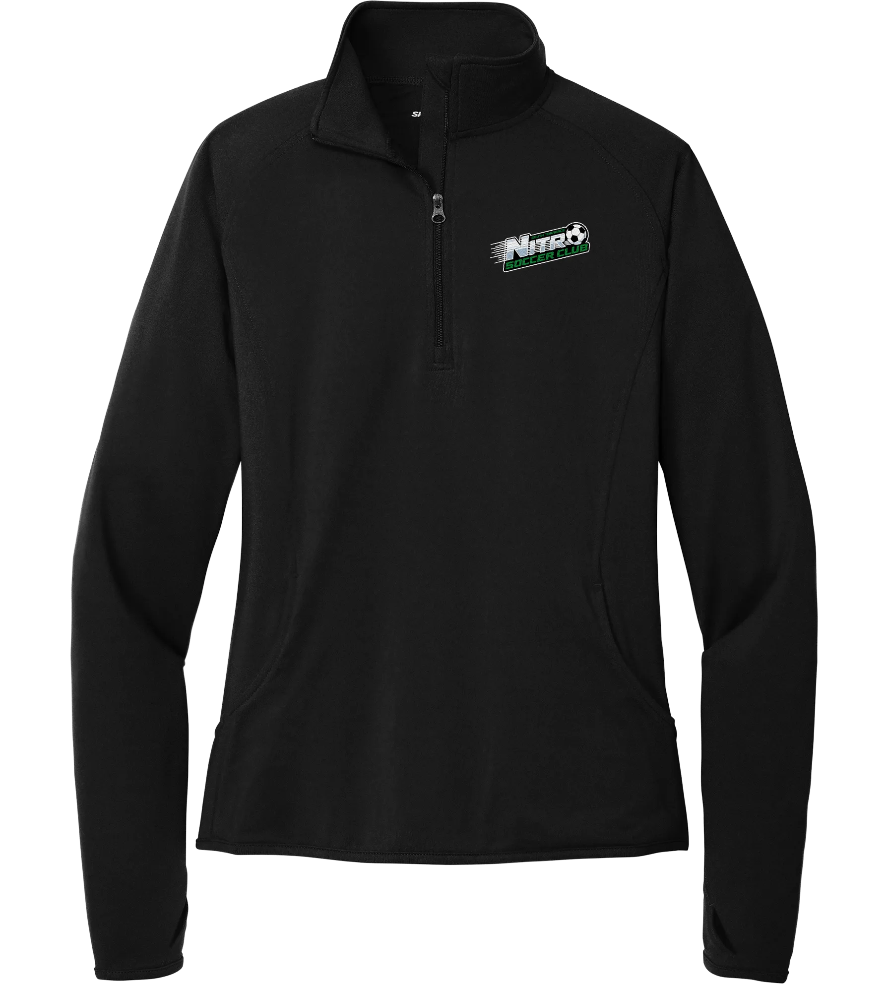 Nitro Soccer Ladies Sport-Wick Stretch 1/4-Zip Pullover