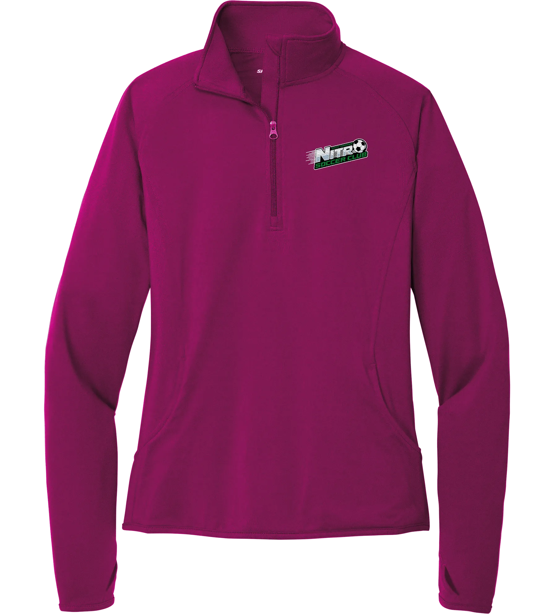 Nitro Soccer Ladies Sport-Wick Stretch 1/4-Zip Pullover