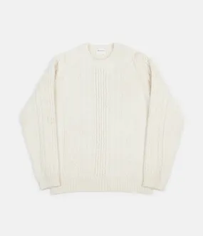 Norse Projects Arild Cable Knit Jumper - Ecru