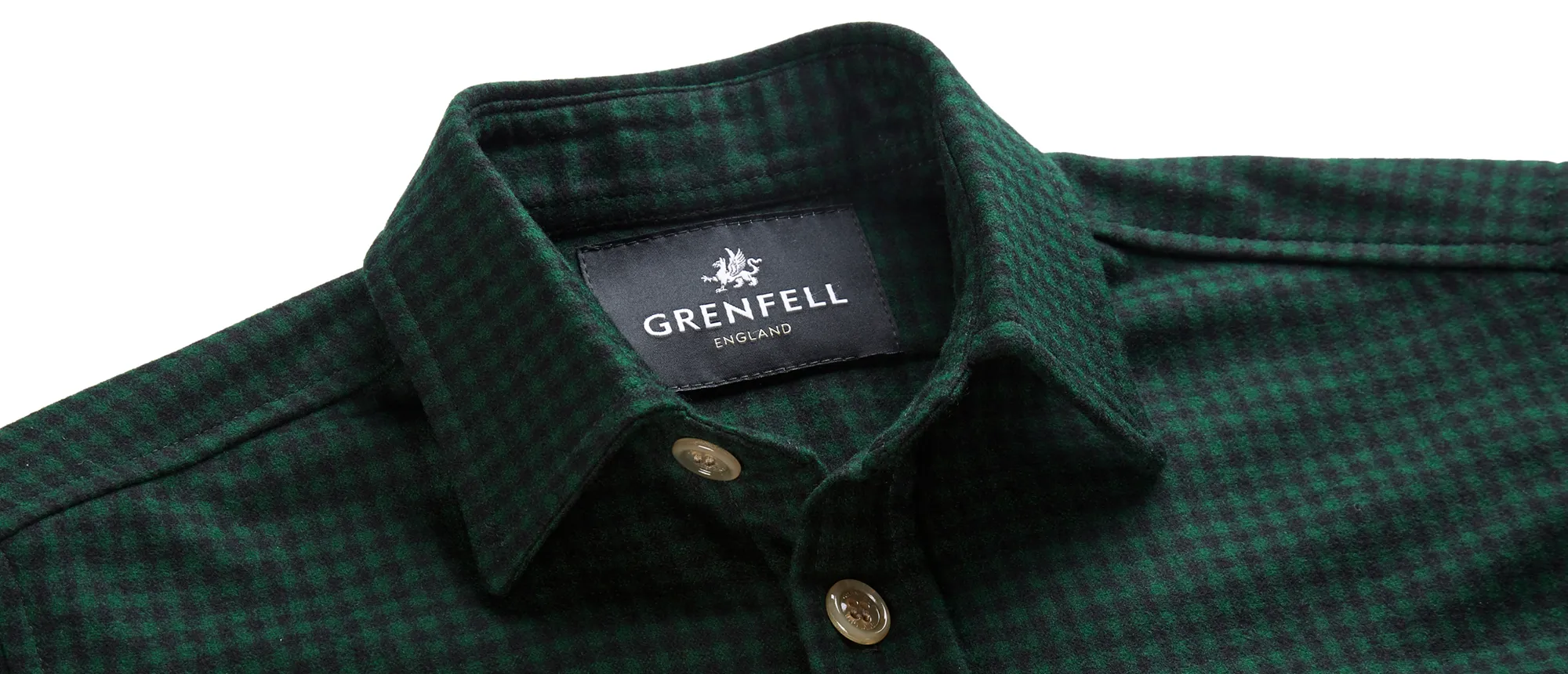 Overshirt - Gingham Check Green & Black