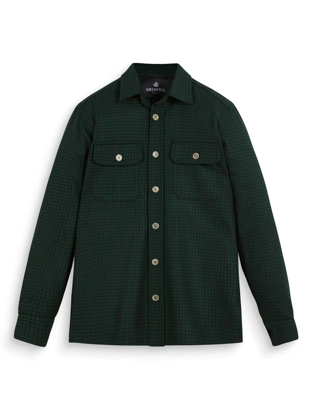 Overshirt - Gingham Check Green & Black