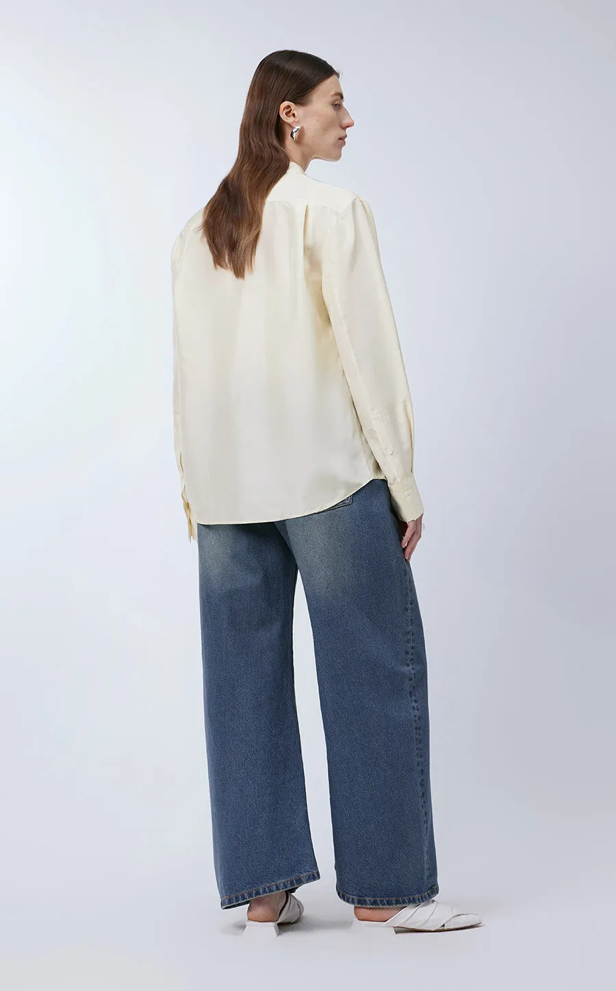 Pants / JNBY Relaxed Cotton Track Jeans