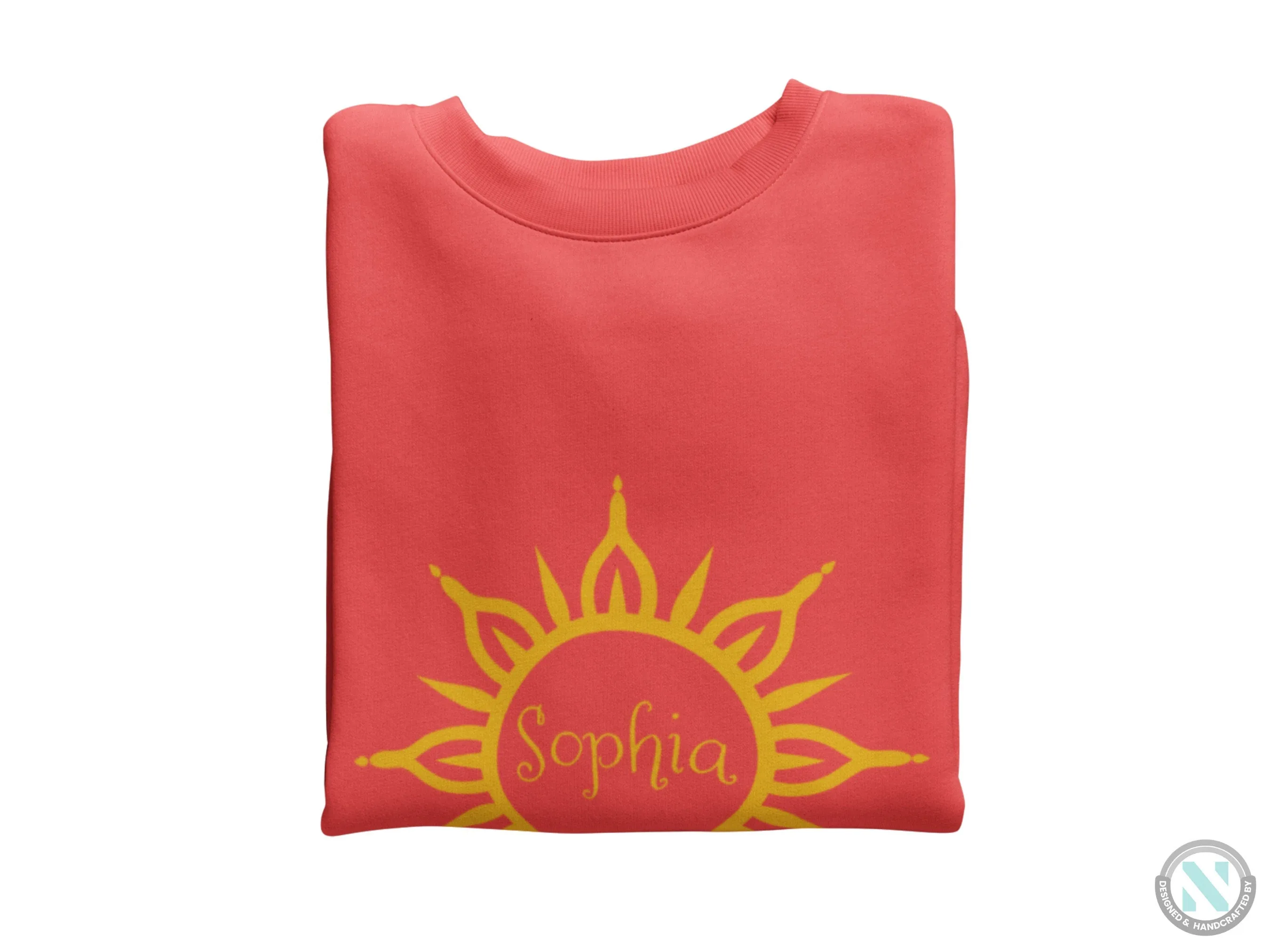 Personalized Girl Jumper and Sun Graphic on Sweatshirt for Christmas Gift