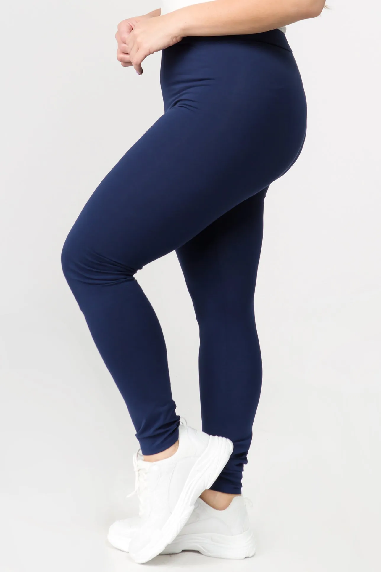 Plus Size Basically Perfect High Rise Cotton Leggings