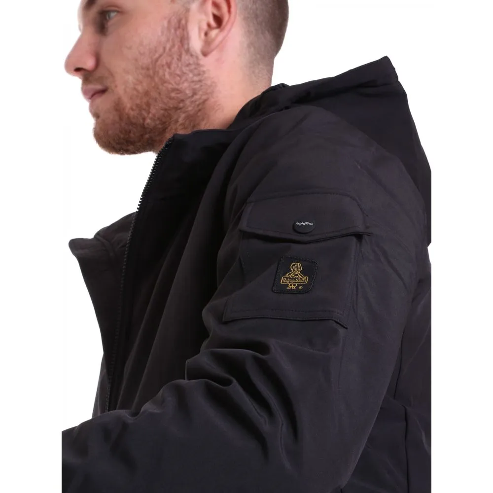 Refrigiwear Black Polyester Men Jacket