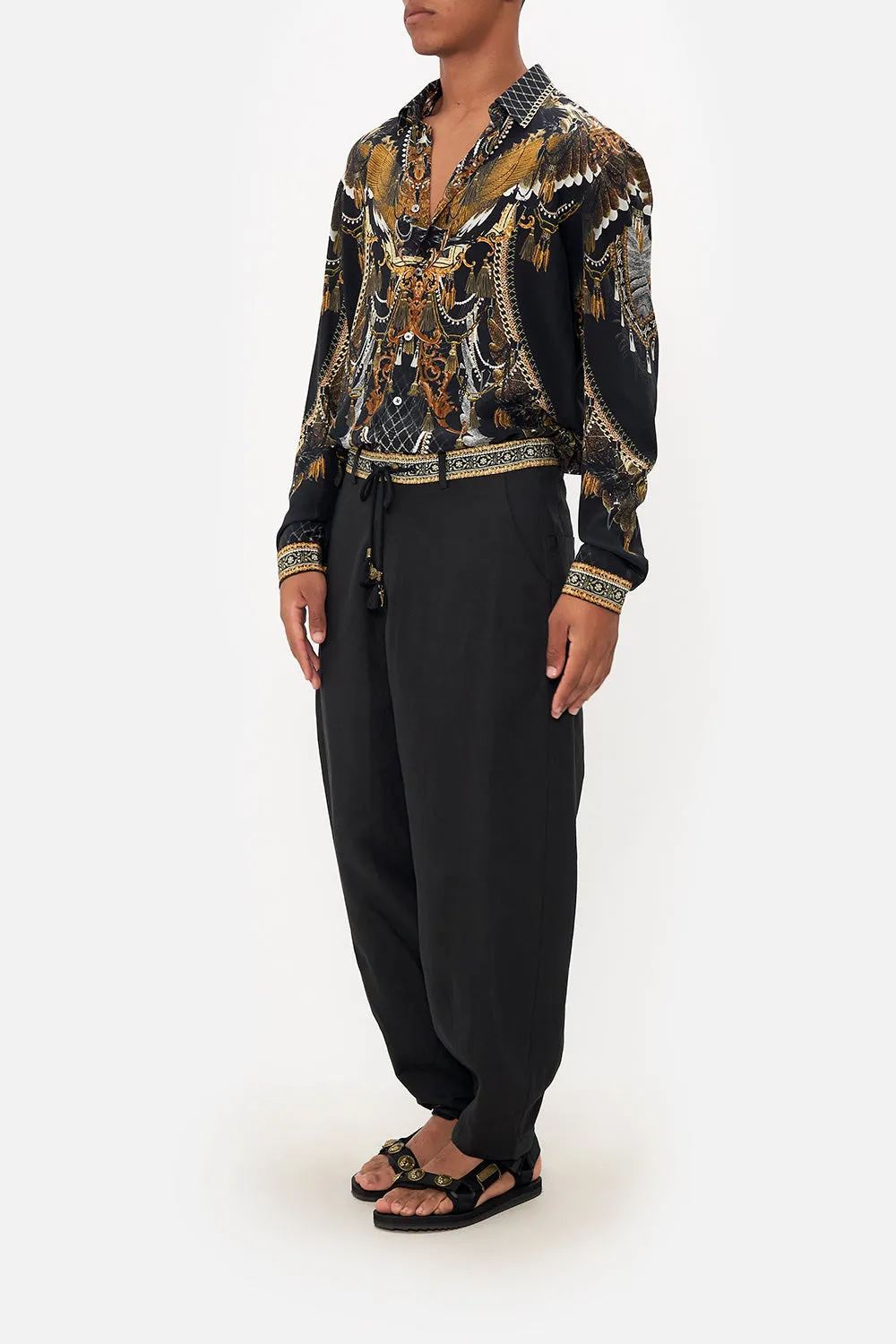 RELAXED DROPPED CROTCH PANT RAVIN RAVEN