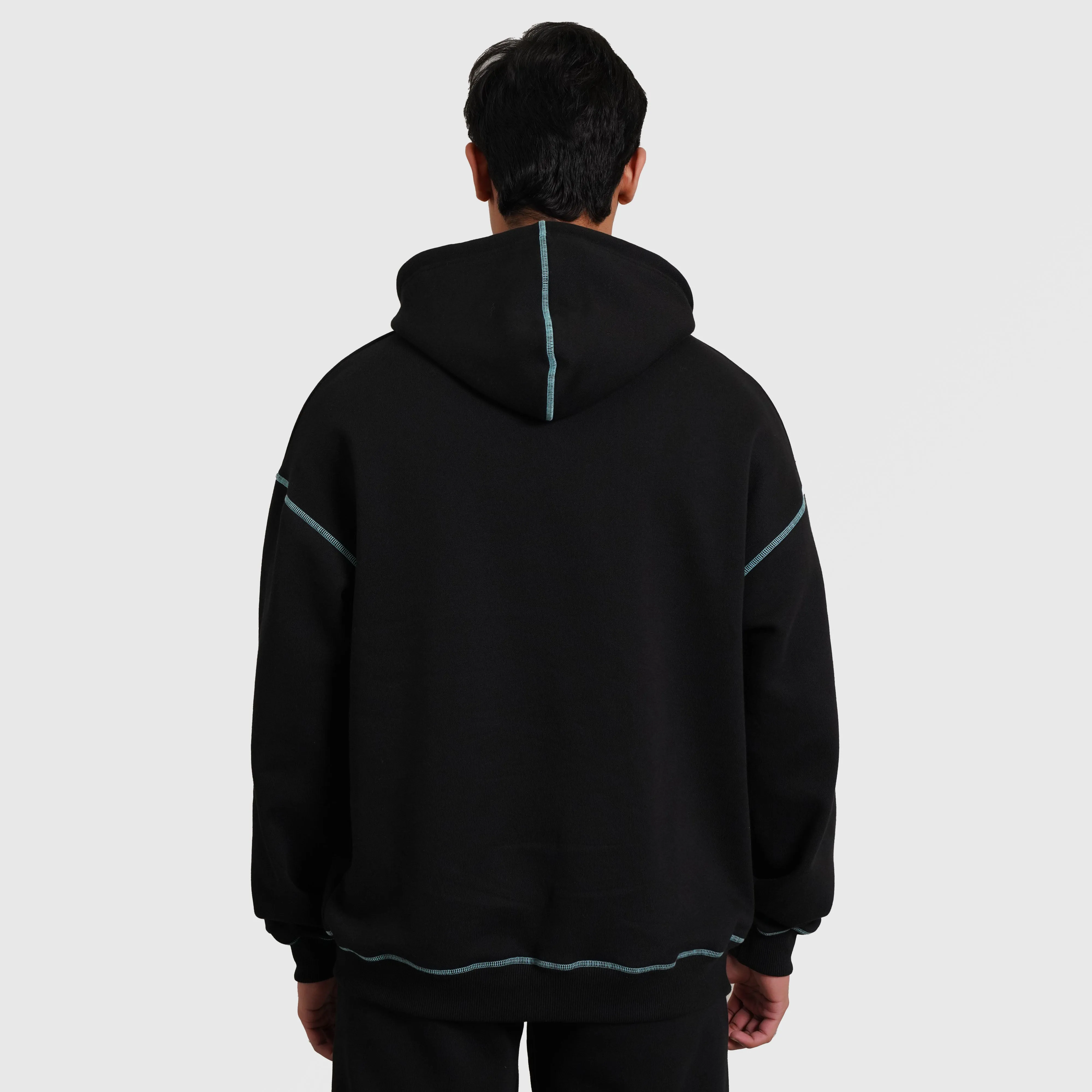 Rew Hoodie (Black-Blue)