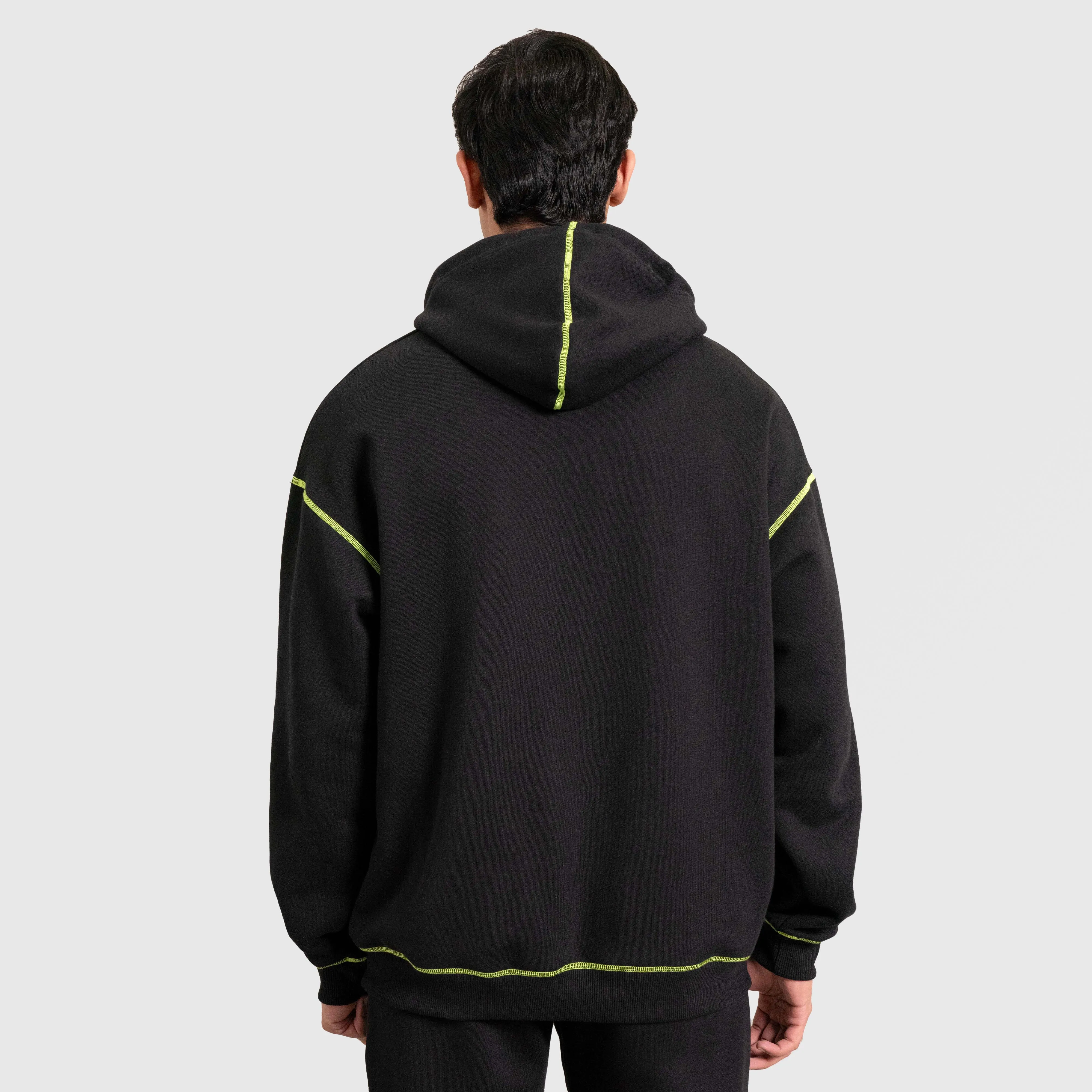 Rew Hoodie (Black-Green)