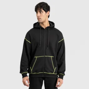 Rew Hoodie (Black-Green)