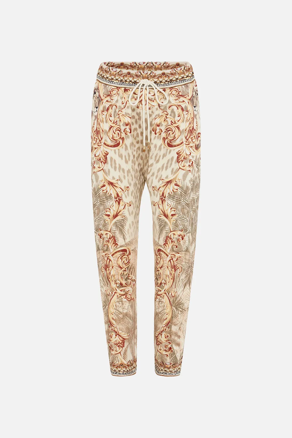 RIB WAIST RELAXED PANT PALAZZO PARTY