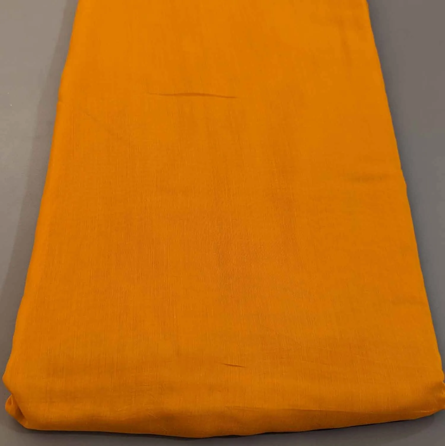 Safety Orange Plain Muslin Silk Fabric