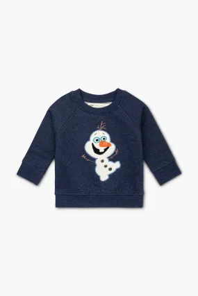 SALE - Embroidered Crewneck Sweatshirt_Disney's Frozen Olaf