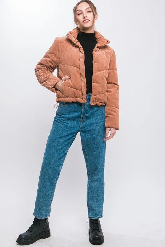 Scottie Corduroy Puffer Jacket