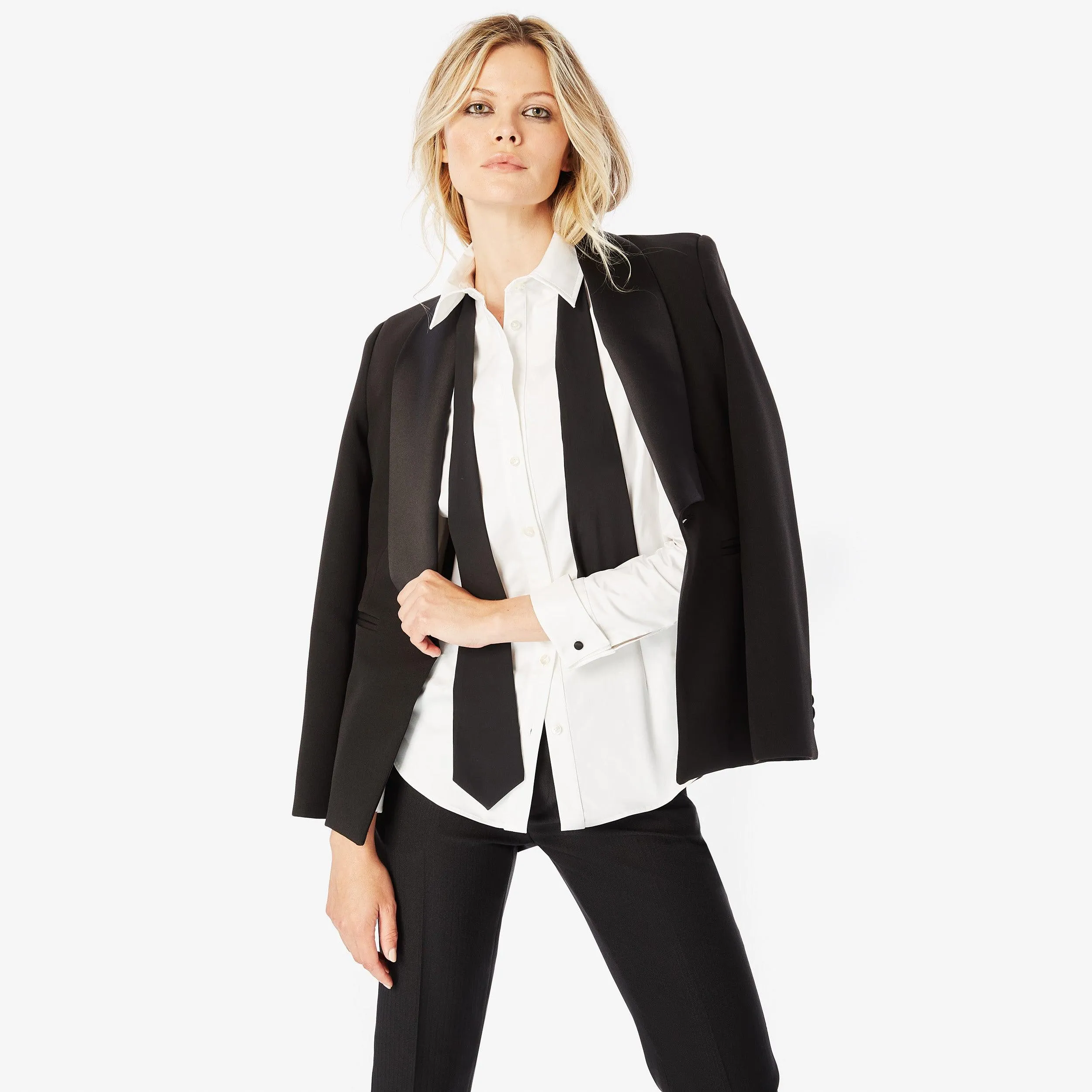 Shawl Lapel Tuxedo Blazer