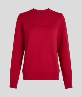 SIGNATURE FLOCK SWEATSHIRT