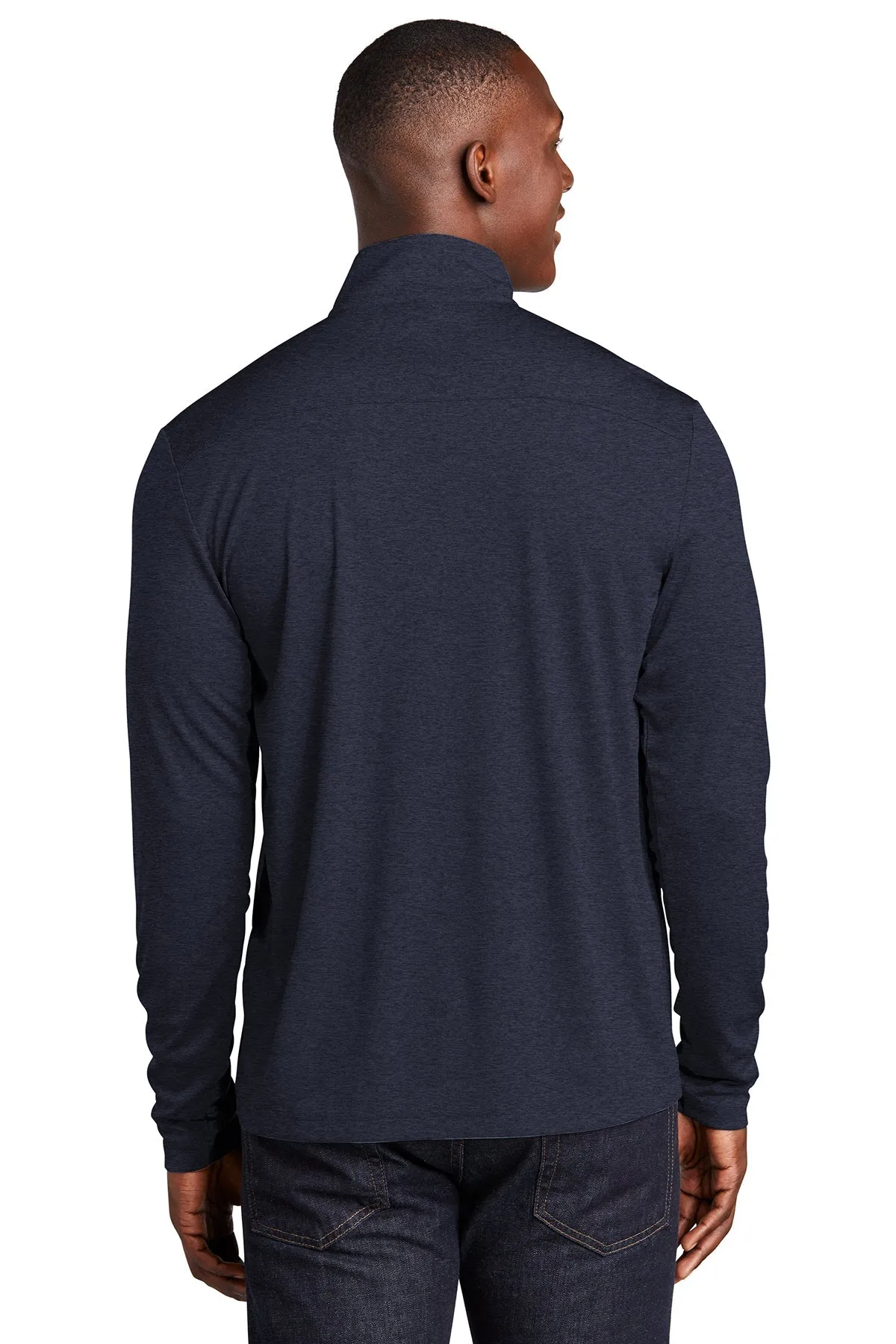 Sport-Tek Endeavor Customized 1/4-Zip Pullovers, Deep Navy Heather