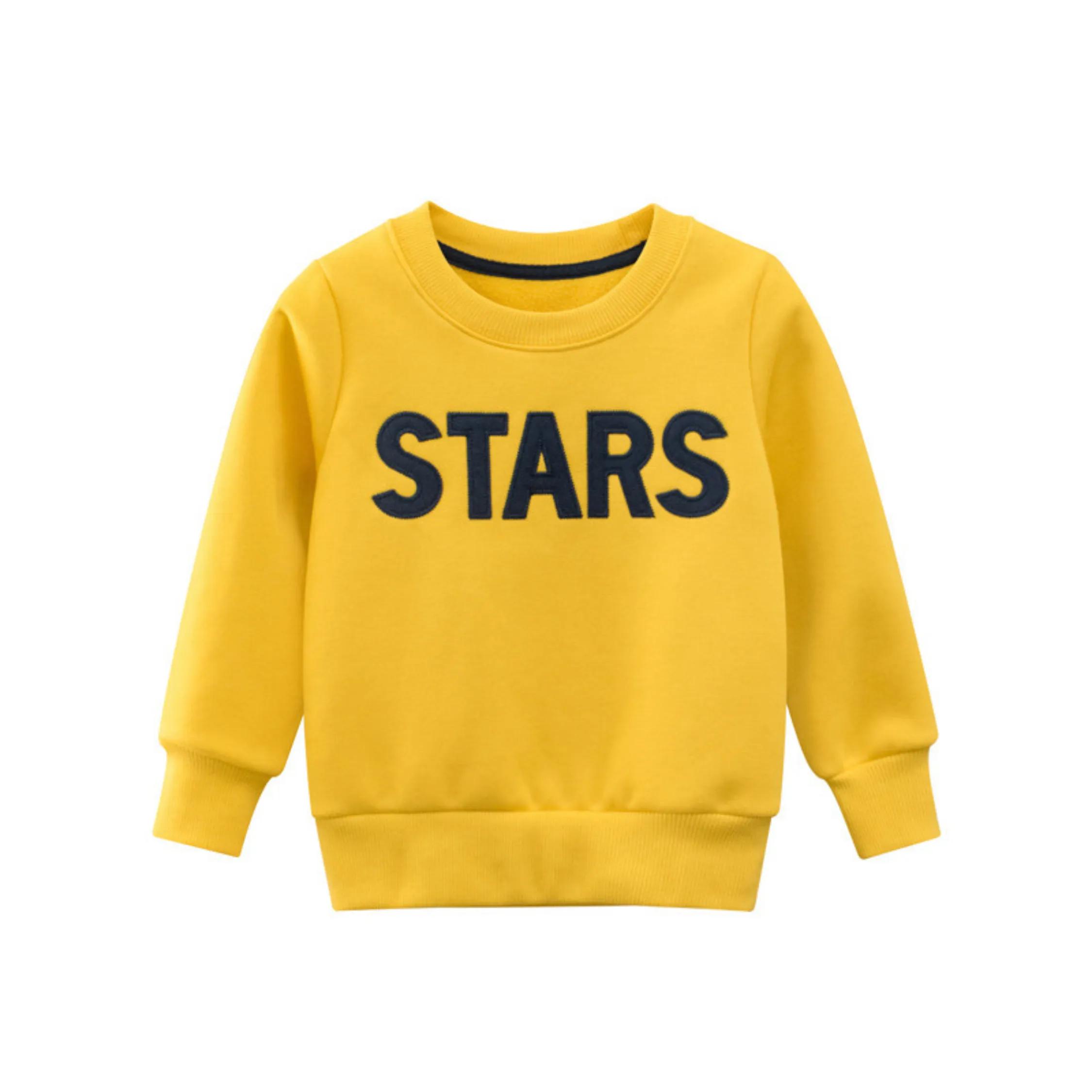 Stars' Round Neck Sweat Shirt ,2 Variants: Yellow and Black