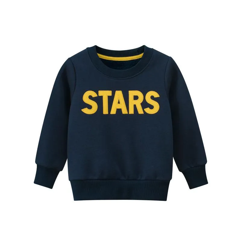 Stars' Round Neck Sweat Shirt ,2 Variants: Yellow and Black