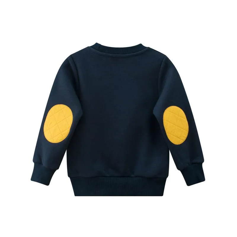 Stars' Round Neck Sweat Shirt ,2 Variants: Yellow and Black