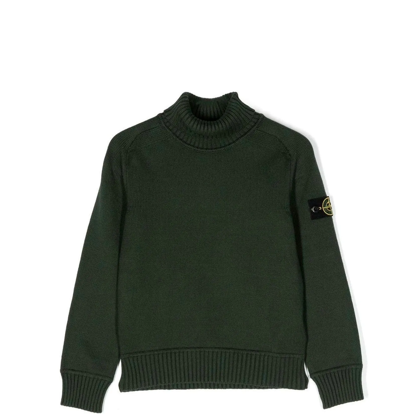 Stone Island Junior Knitted Turtleneck Sweatshirt