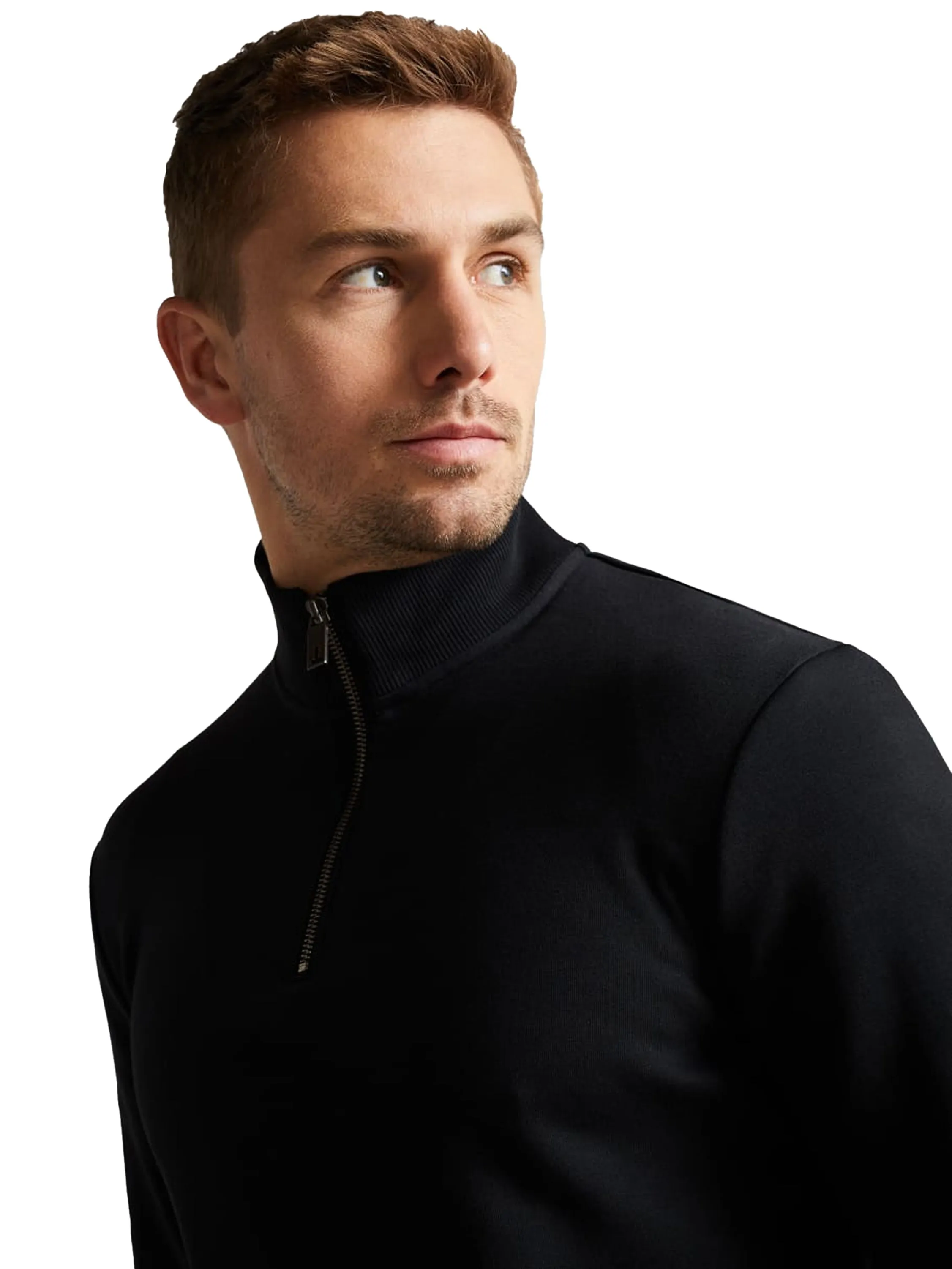 Ted Baker | Mens Half Zip Funnel Neck Sweat - Antram