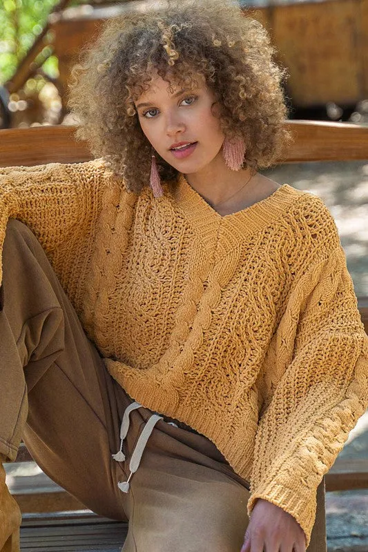 Tina Twisted Knit Sweater