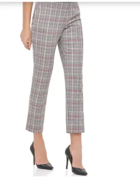 Tommy Hilfiger Plaid Flat Front Waist Yoke Relaxed Pants