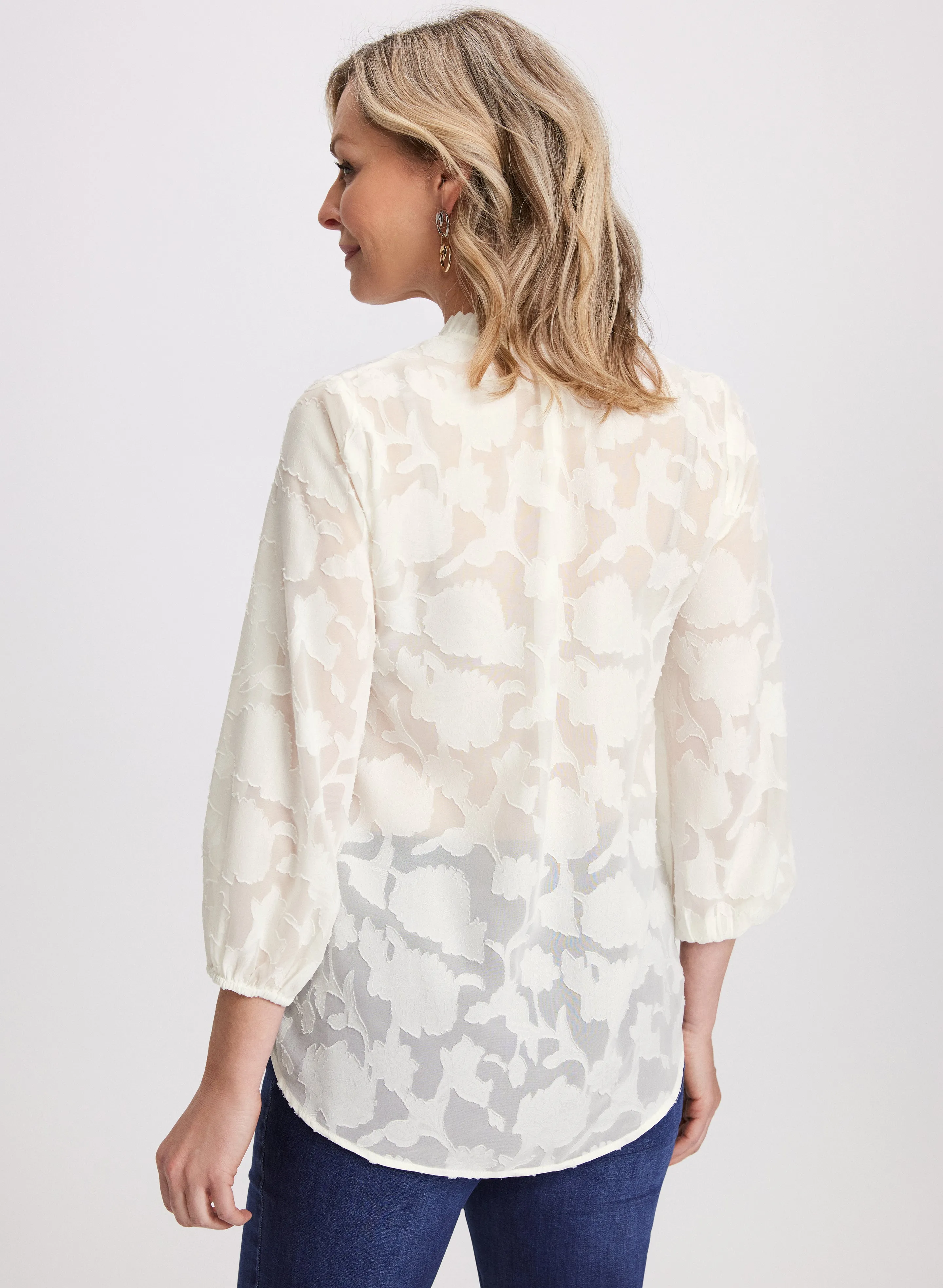 Tonal Floral Blouse