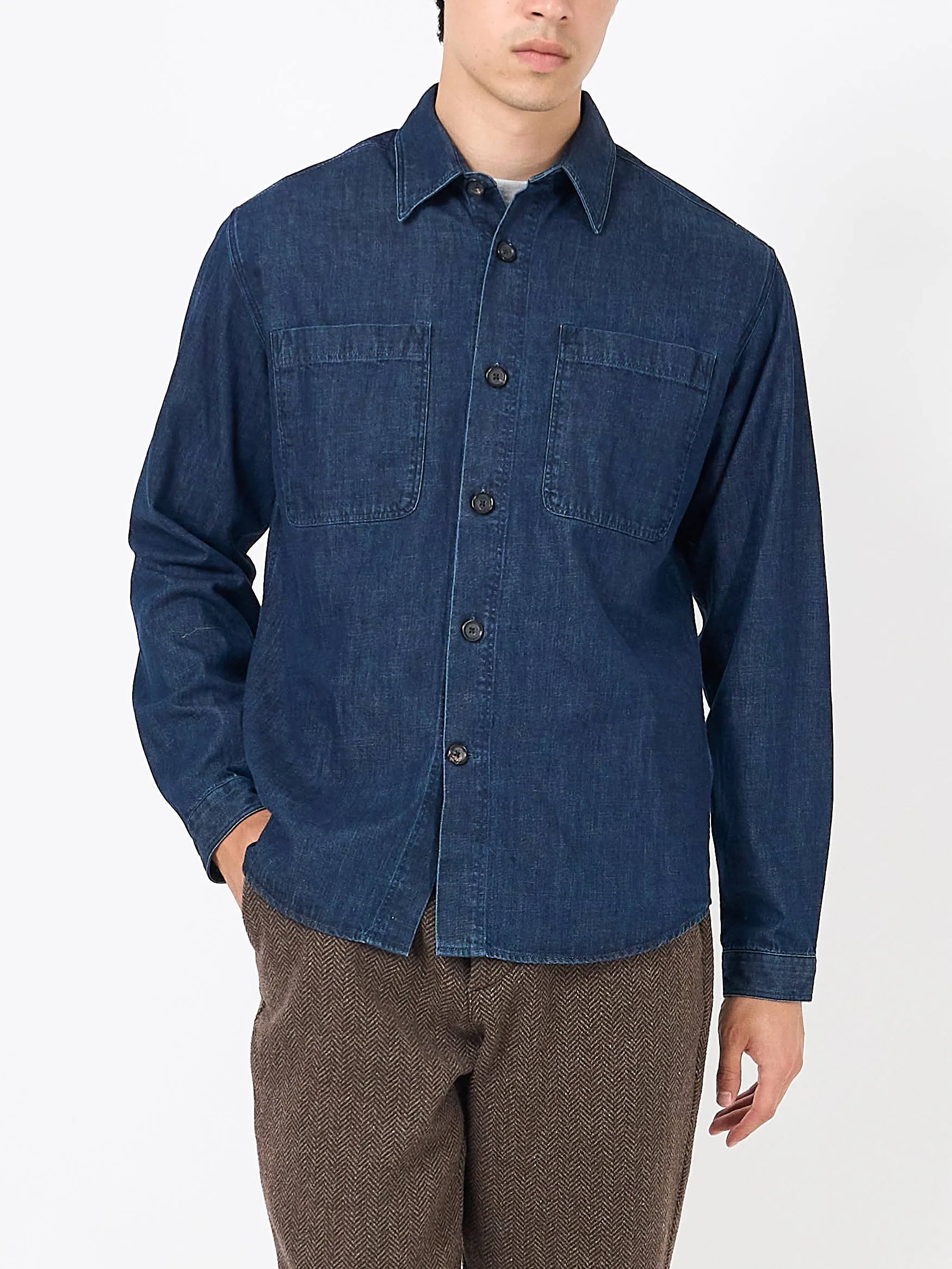 Treviscoe Shirt Mullins Denim Indigo Rinse