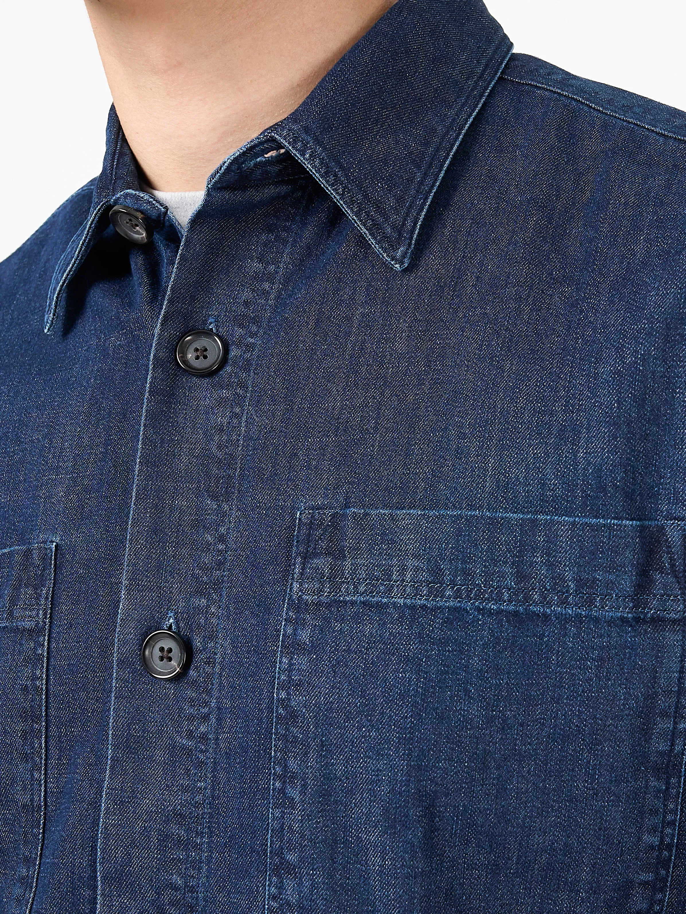 Treviscoe Shirt Mullins Denim Indigo Rinse