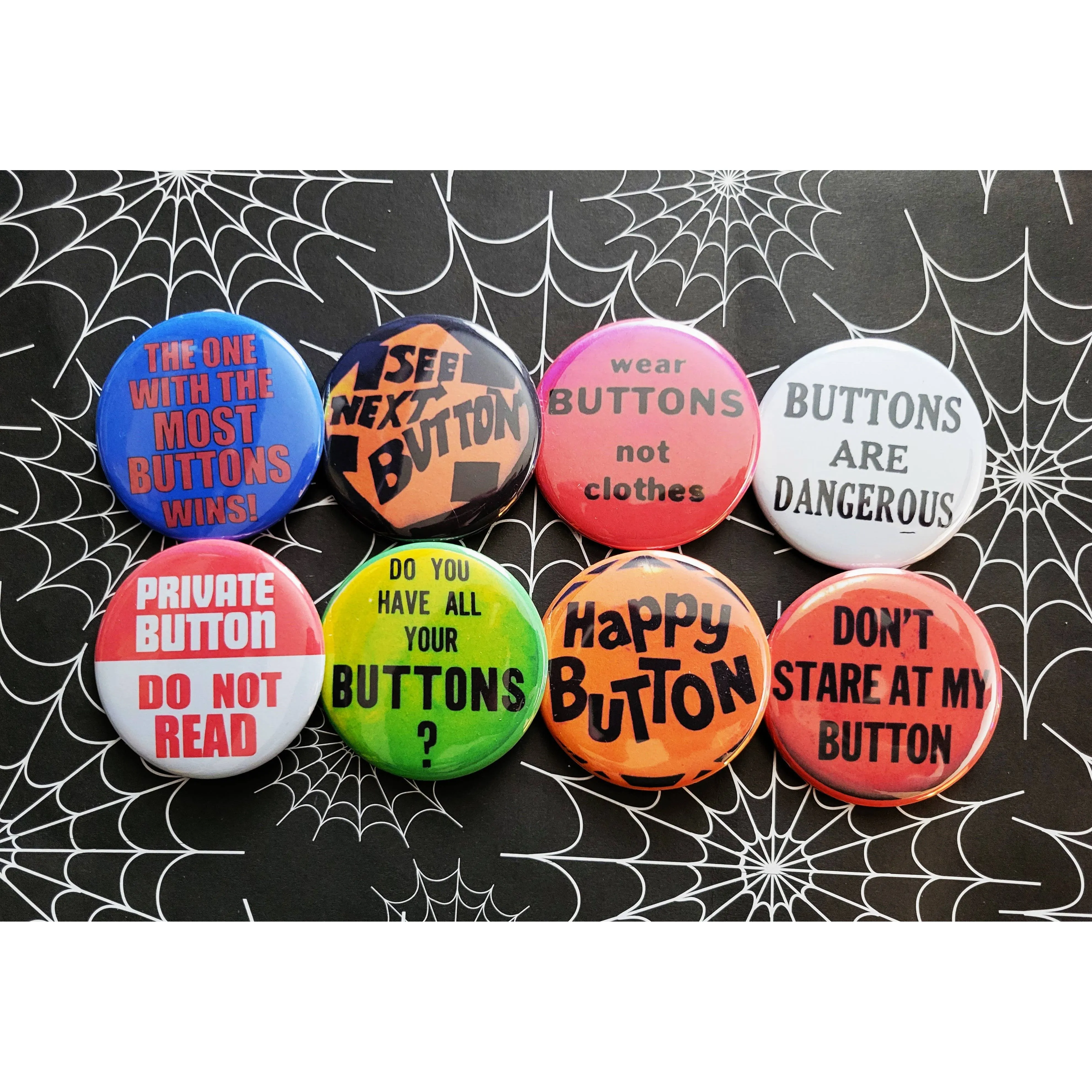 Vintage Reproduction Don't Stare at My Button Small Pinback Button | 1.25" Diameter '60 '70s '80s Retro Pin