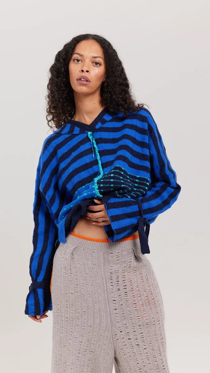 Walton Plus Jumper in Blue by Valentina Karellas