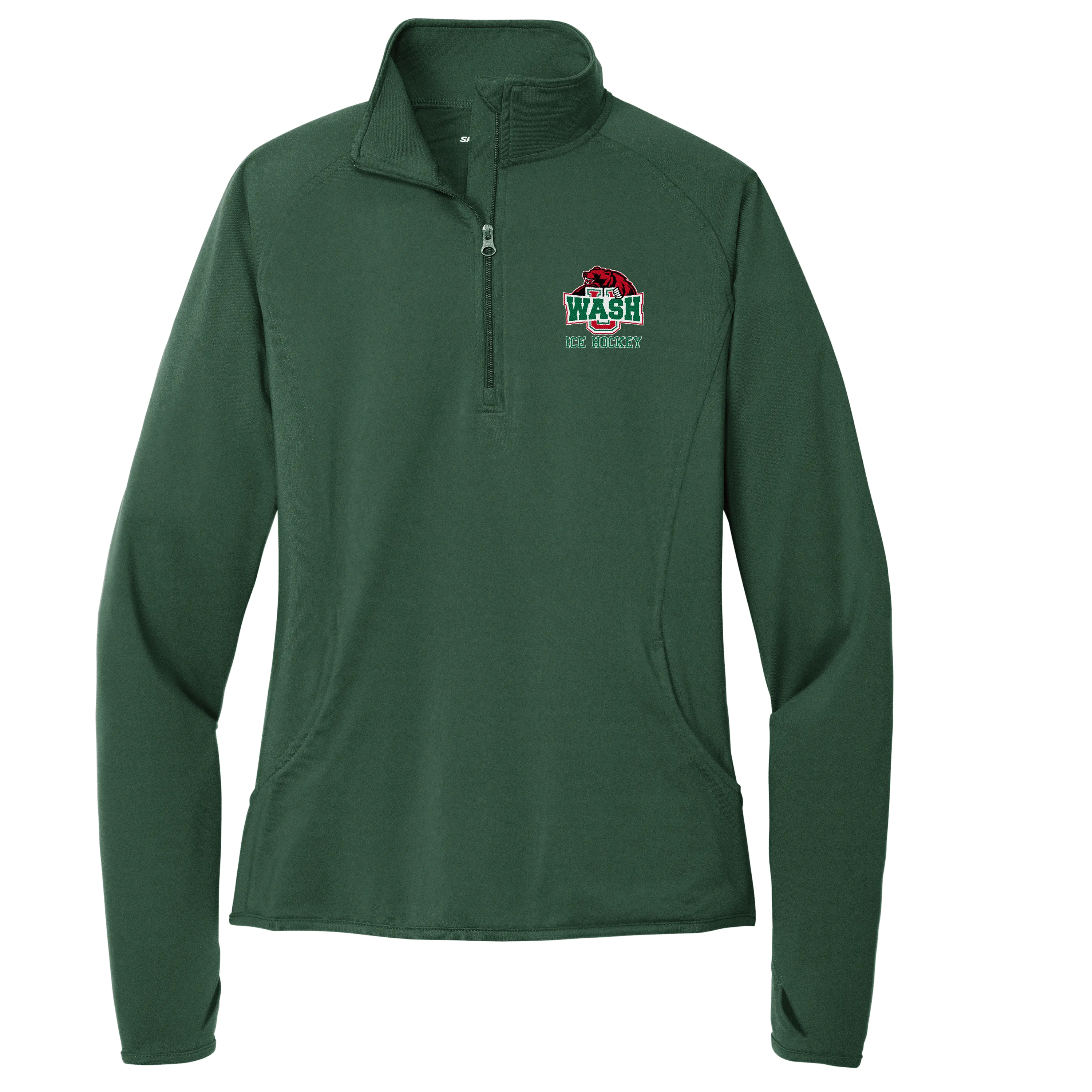 Wash U Ladies Sport-Wick Stretch 1/4-Zip Pullover