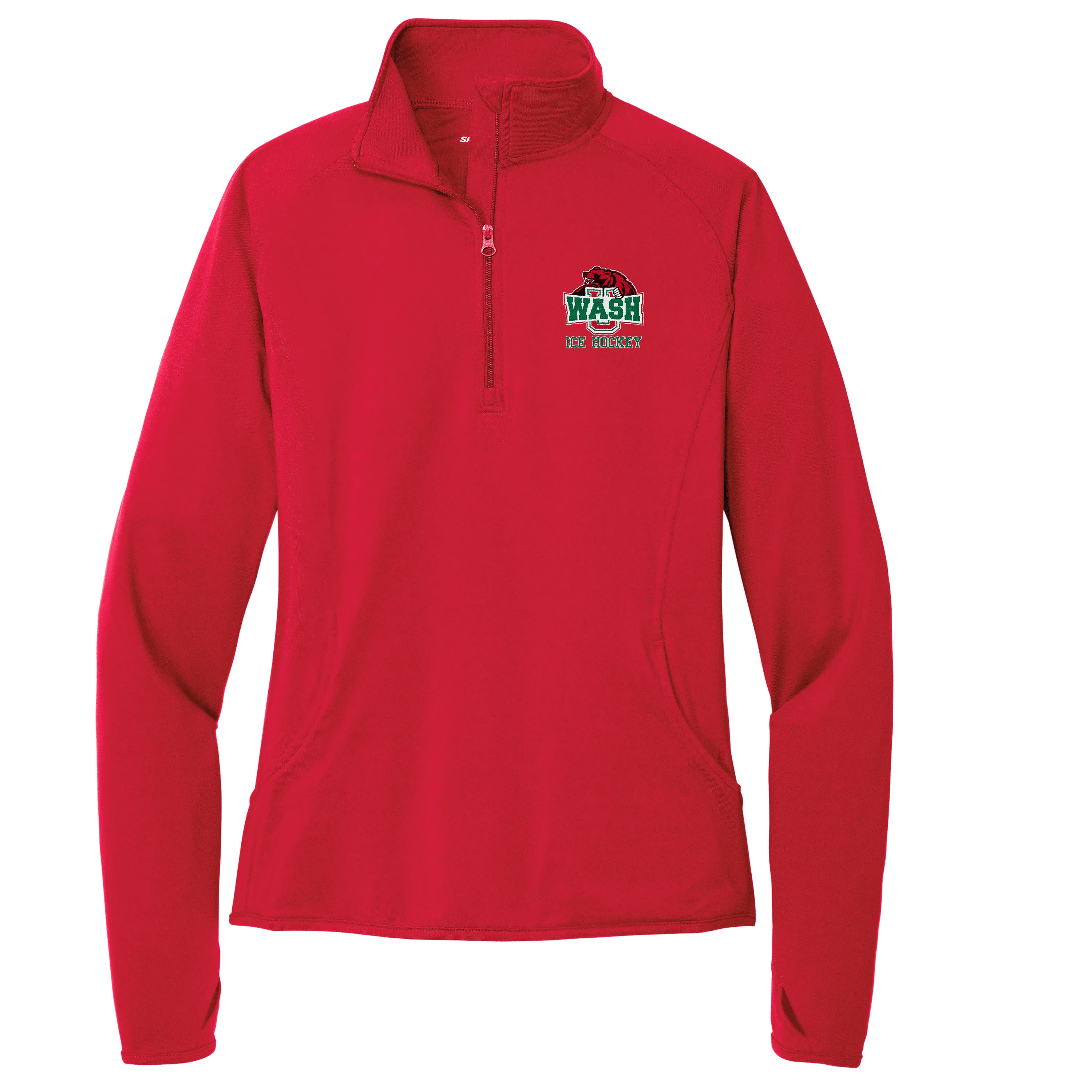 Wash U Ladies Sport-Wick Stretch 1/4-Zip Pullover