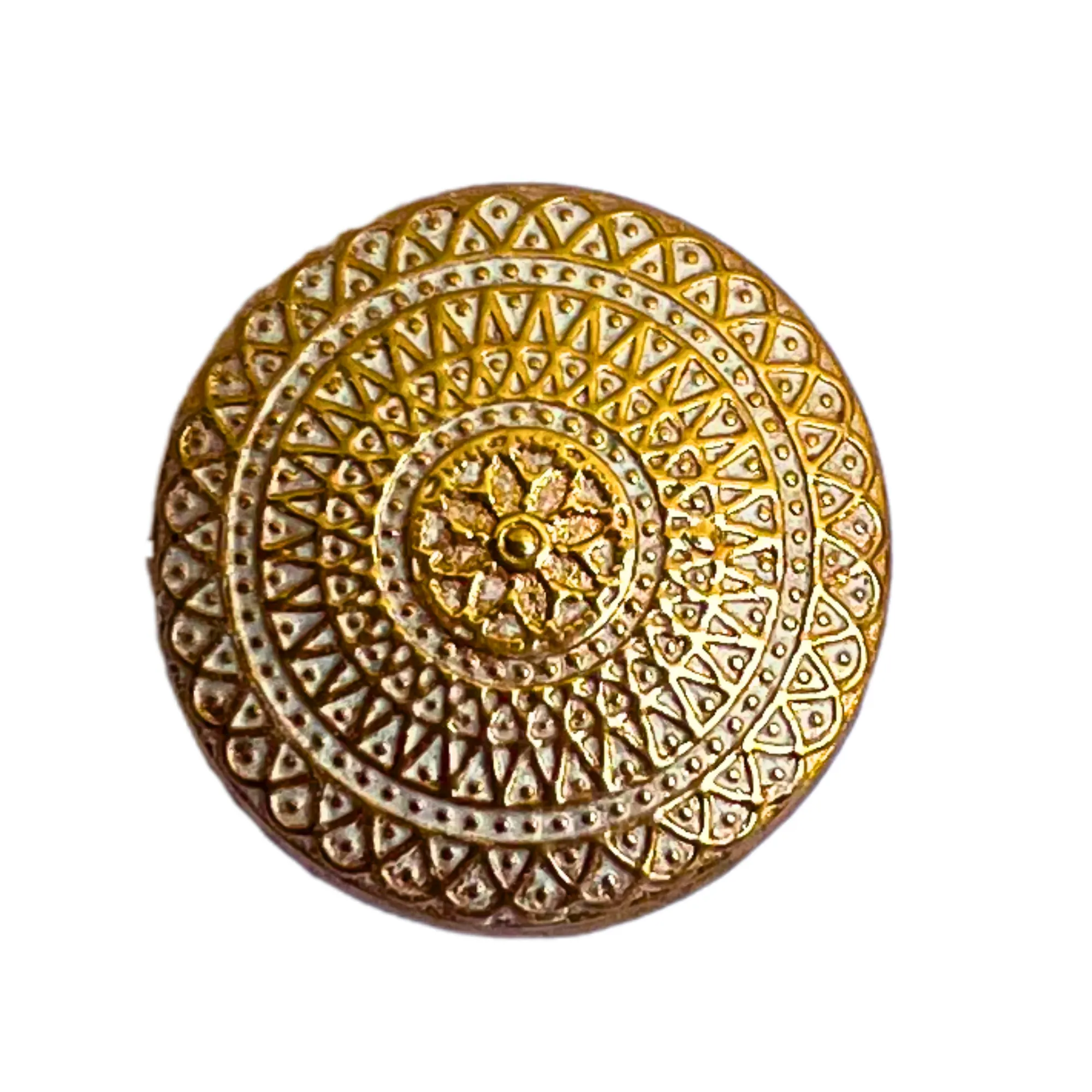 White & Golden Designer Metal Buttons