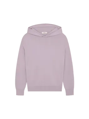 Womens DNA Regenerative Merino Wool Hoodie—raisin purple